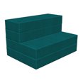 thumbnail image 1 of Faux Suede Foldable Mattress, Digitally Printed Grunge Texture, Portable Futon Mat Lightweight Sleeping Pad Spare Bedroom Guest Bed for Camping Dorms, Laurel Green, Full, by Ambesonne, 1 of 6