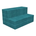 thumbnail image 1 of Faux Suede Foldable Mattress, Digitally Printed Grunge Texture, Portable Futon Mat Lightweight Sleeping Pad Spare Bedroom Guest Bed for Camping Dorms, Seafoam, Queen, by Ambesonne, 1 of 6