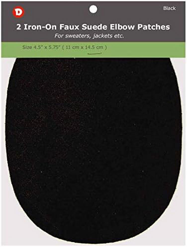 Faux Suede Garment IronOn Elbow Patches 4 1/2 x 5 1/2 in 2/Pkg