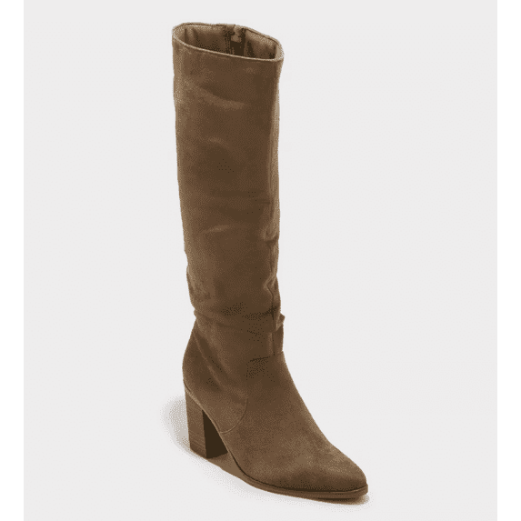 Faux Suede Taupe Women's Junie Tall Knee High Boots 5.5