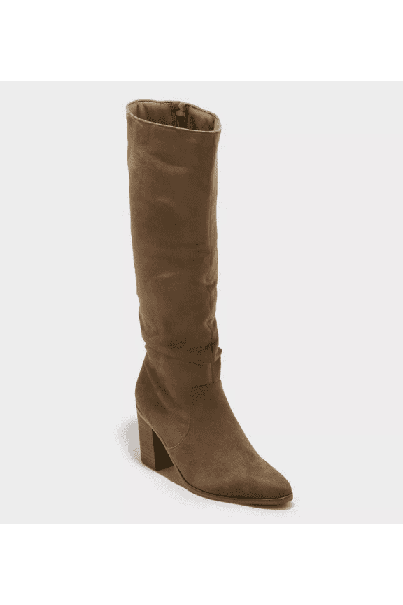 Faux Suede Taupe Women's Junie Tall Knee High Boots 9