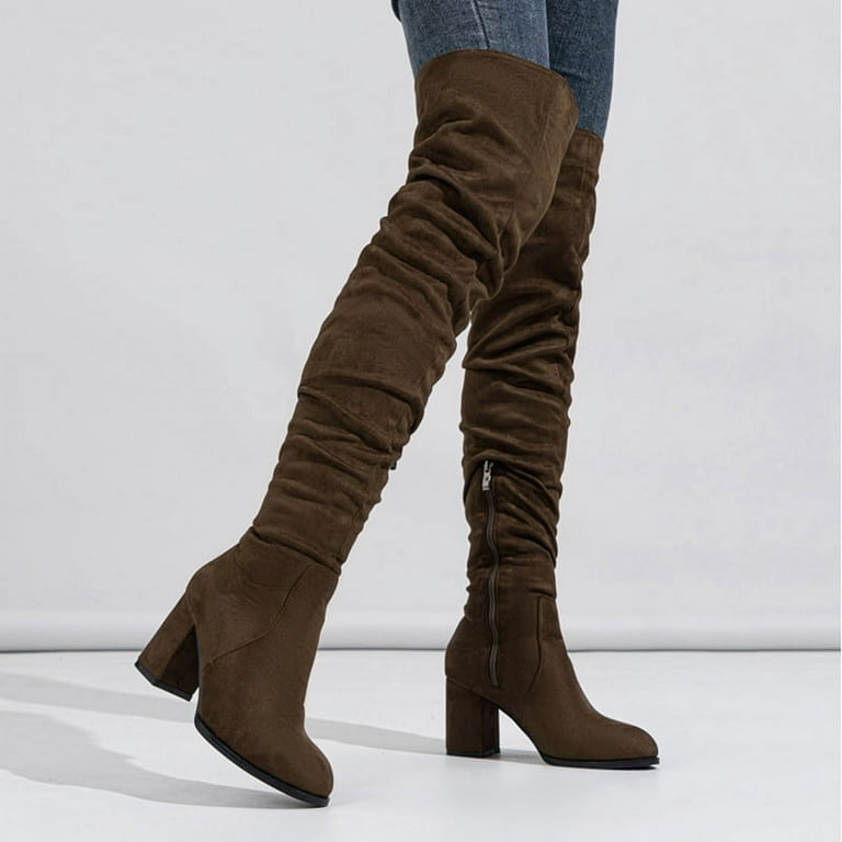 Fabric thigh high boots 2025