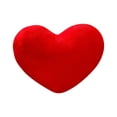 thumbnail image 1 of Faux Throw Pillow, Heart Throw Pillow, 12 In, Black Throw Pillow, Decorations for Living Room, Home Decorations, Cushion Filler, Red, 1 Pc, 1 of 7