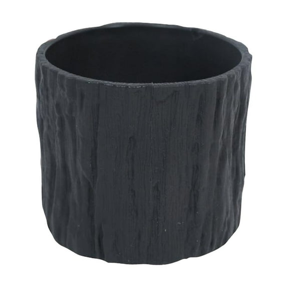 Faux Tree Bark Flower Pot Plastic Planter Pot Indoor Outdoor Plant Container For Succulents Herbs Cactus Available In 4 Colors