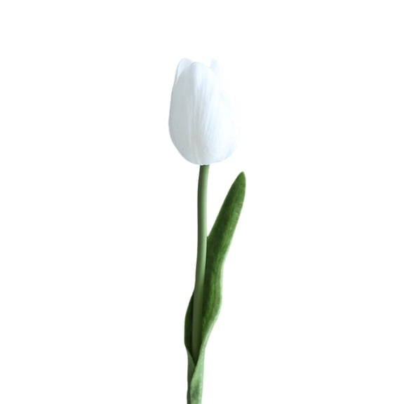 Faux Tulip Verdsylv Fresh Style Artificial Tulip Flower - Minimalist Home Decor Silk Bloom - Realistic Wedding Bouquet & Table Centerpiece - Long-Lasting Beauty, Minimalist Home Decor, White
