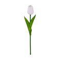 thumbnail image 1 of Faux Tulips Bouquet, Real Touch Artificial Flowers, Fake Flowers, Vibrant Color Floral Arrangement for Home Weddings Parties Everyday Decor, 13.4", White, 1 of 8
