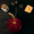 thumbnail image 1 of Faux Velvet Pumpkins Rustic Harvest Decoration, Velvet Pumpkins for Decorating, Soft Stuffed Artificial Pumpkins Home Decoration for Autumn Table Kitchen Centerpiece Fall Halloween Thanksgiving Decor, 1 of 3