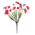 thumbnail image 1 of Faux Violets Bouquet, Ongmies No Fade Plastic Plants, Outdoor Flower Bouquet: Spring - Themed Violet Arrangement, Ideal for Garden Decoration & Wedding Prelude Ceremonies, 1 of 1