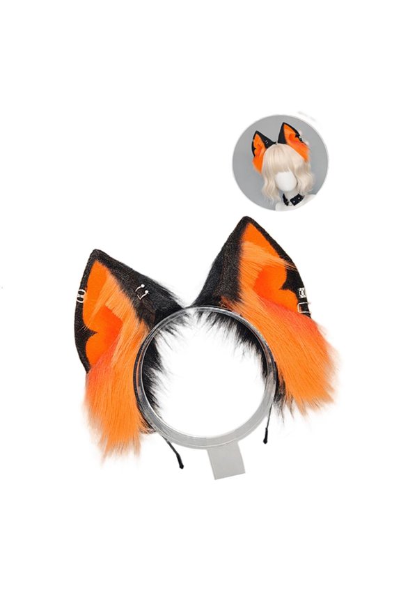 Faux Wolf Ear Hairband Bendable for Parties Accessory