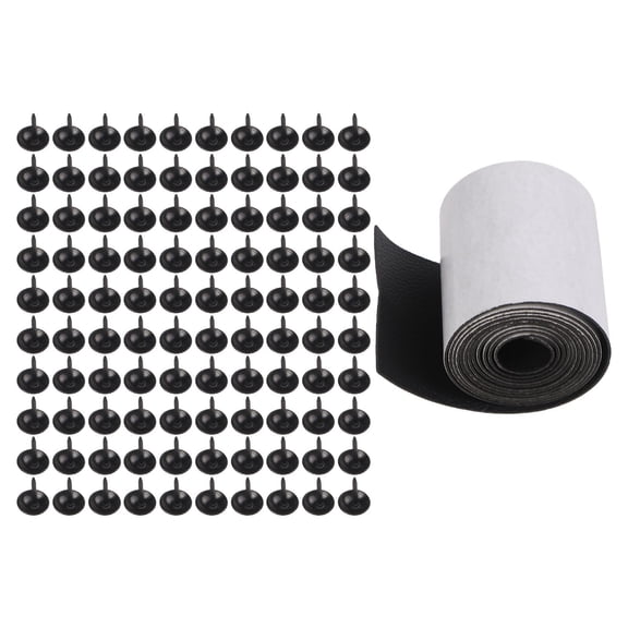 Faux Wood Beam Strap, 5 Ft Self- PVC Leather Decorative Trim For Ceiling Beams, Mantels, Barn Doors, Cottage Shutters In Black(2.36in*5Ft)
