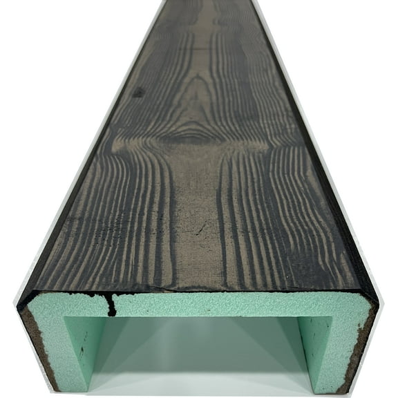 Faux Wood Beam - 48" Long - Wood Look - XPS Foam Material - Easy Installation (4"x8", Mountain Oak)