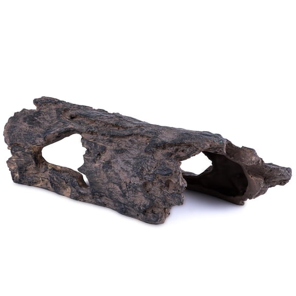 Faux Wood Tree Cave Large Reptile and Aquatic Pet Habitat Decor