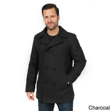 Faux Wool Peacoat