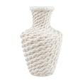 thumbnail image 1 of Faux Woven Rattan Plastic Vase, Shatterproof Flower Arrangement Container for Home Decor, Rustic and Modern Table Centerpiece, Lightweight and Durable Decorative Gift, 1 of 6