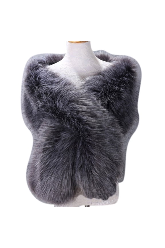 Faux fur Capes for Women Bridal Scarves Bridal Shawl Warm Wrap Stoles for Wedding Dresses