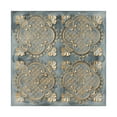 thumbnail image 1 of Faux tin ceiling tiles 3D embossed wall panels for Restaurant PL80 Smoked gold 10Pcs/pack, 1 of 9