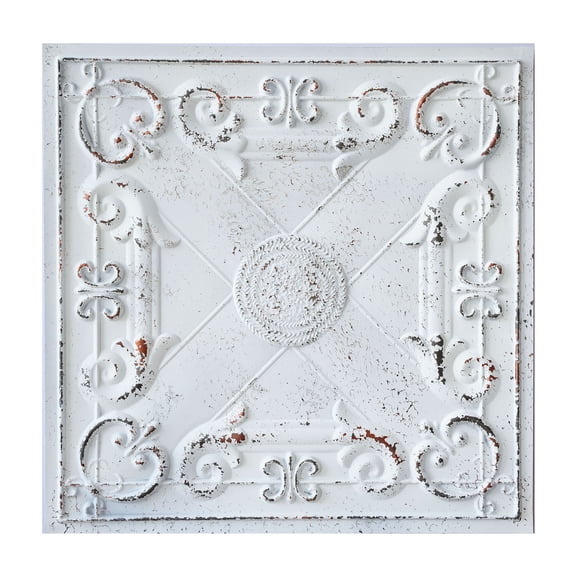 Faux tin ceiling tiles Decorative pvc panels for Office Building PL22 Distress crack white black 10Pcs/pack