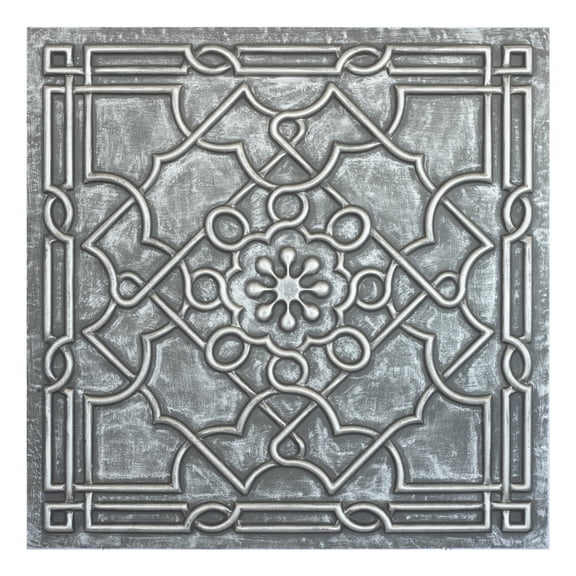 Faux tin ceiling tiles Embossed wall panels for Cafes and Bars PL09 Antique tin 10Pcs/pack