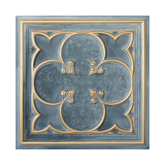 Faux tin ceiling tiles Interior decorative panel for Restaurant PL35 Smoked gold 10Pcs/pack