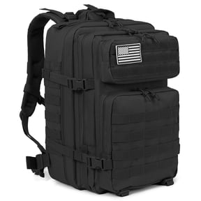 45L Hiking Backpack for Men - 3-Day Tactical Camping Pack with Laptop Sleeve - Water Resistant & Modular Webbing - Favastee