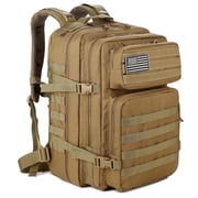 45L Hiking Backpack for Men - 3-Day Tactical Camping Pack with Laptop Sleeve - Water Resistant & Modular Webbing - Favastee