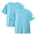 thumbnail image 1 of Favoffer 2PC-3PC Unisex Kids' Multicolor Solid Basic Tees & Summer Short-Sleeve Crewnecks - Casual, Daily, Playing, Gifting 2-12Y, 1 of 6