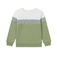 thumbnail image 1 of Favoffer Boys Girls Long Sleeve Tops Double-Sided Fleece Top Casual Color Block/Solid Cute Crewneck Sweatshirts Pullover Fall Shirts for Playdates Family Outdoor Trip Toddler Teen 1-15Y, 1 of 5