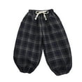 thumbnail image 1 of Favoffer Boys Girls Plaid Print Loose Pants Vintage Style Cotton Toddler to Kid 1-14Y, 1 of 4