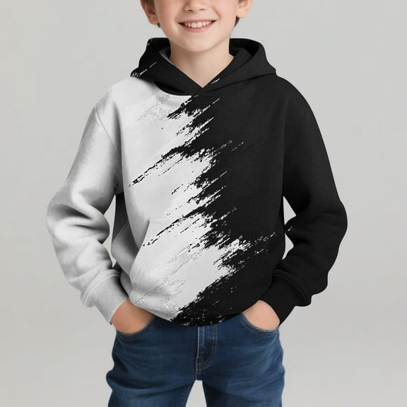 Favoffer Boys Hoodies 3D Printed Hooded Sweatshirts Cool Casual Long Sleeve Pullover Fashion Warm Winter 4-14Y