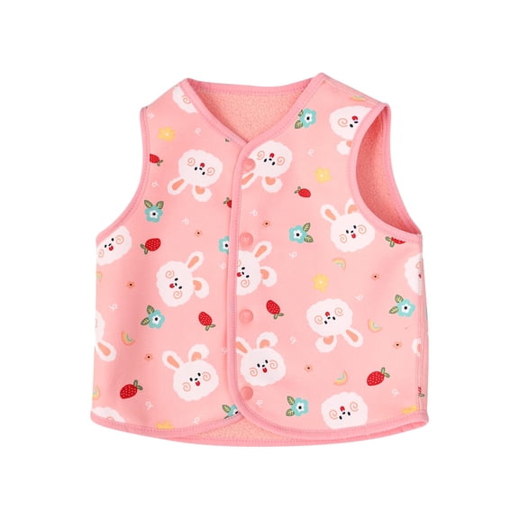 Favoffer Fall Unisex Kids' Reversible Fleece Vest Solid 2-Way Wear Coat Baby Warm Winter Casual Boys Girls Clothes for Daily Home Toddler 2-6Y