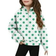 thumbnail image 1 of Favoffer Fall/Winter Girls Plaid Half-Zip Sweatshirt & Trendy Crewneck - Casual, Travel, Play, Party 5-14Y, 1 of 5