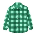 thumbnail image 1 of Favoffer Fall/Winter Unisex Kids Plaid-Pocket Graphic Crewneck Top - Casual,Travel,Play,Outdoor 6M-8Y, 1 of 7
