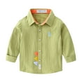 thumbnail image 1 of Favoffer Fall Winter Unisex Toddlers' Cartoon Cotton Tee Crewneck Long Sleeve Solid Boys Girls Top Casual Cute Coat for Gatherings Daily Play Toddler 1-8Y, 1 of 6