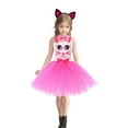 thumbnail image 1 of Favoffer Girl Princess Dress Cake Smash Birthday Tutu Dress with Flower Print, Wedge, Hairband & Staff for Cake Smash Photo Shoot Party 3-12Y, 1 of 9