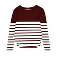 thumbnail image 1 of Favoffer Girls Long Sleeve T Shirts Round Neck Curve Hem Side Slit Basic Casual Loose Tunic Soft Tops 3-12Y, 1 of 6