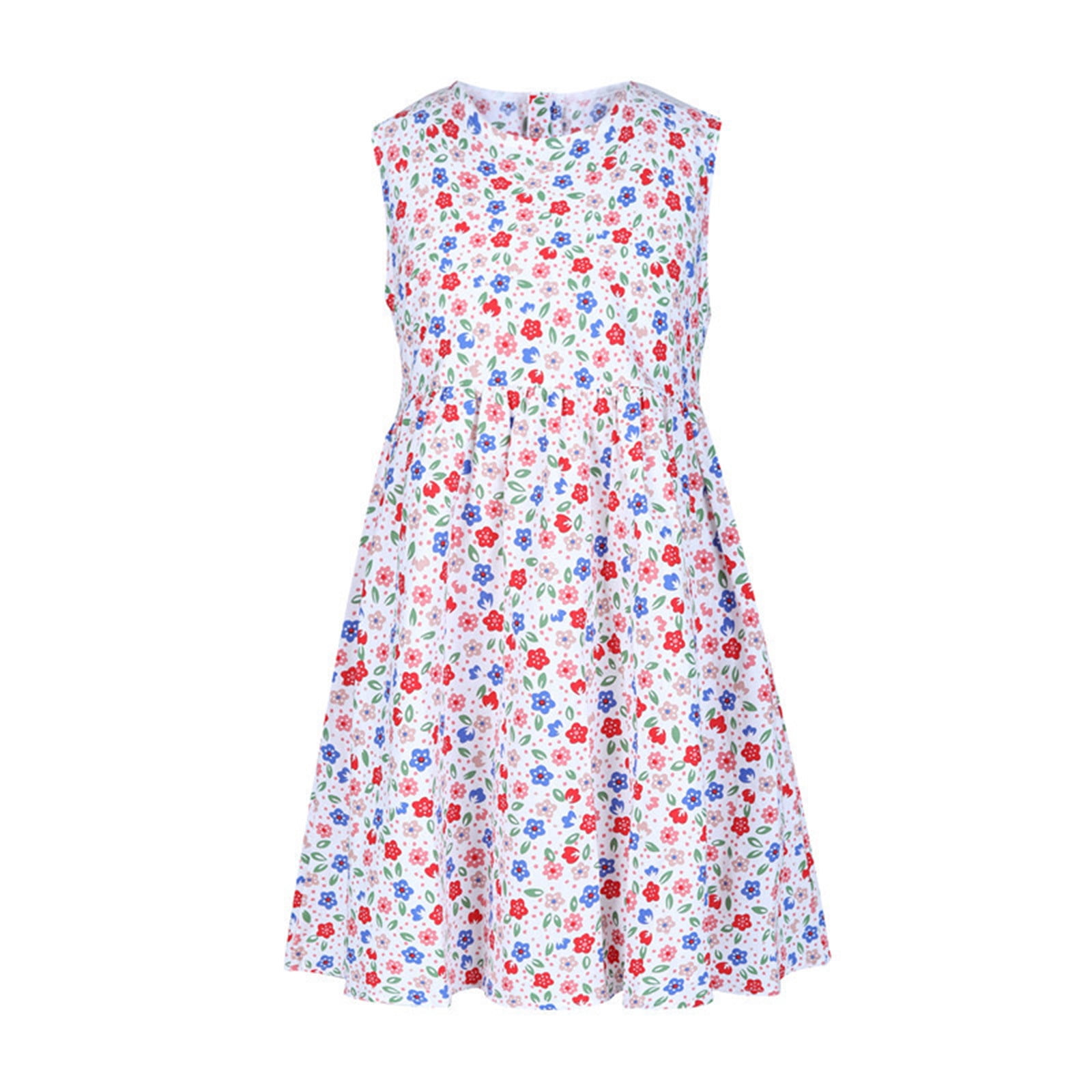 Cute Off-the-shoulder Pleated Girl's Dress Sunset