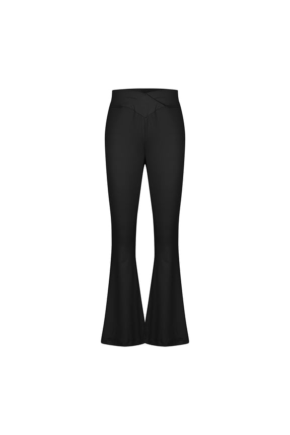 Girls Multicolor High Waisted Pocketed Stretchy Flare Leggings, Dance Yoga Full Length, Kids Soft Pants for Gymnastics/Playtime/Outdoor, 5-15Y ( Dancer- Athlete )