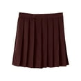 thumbnail image 1 of Favoffer Girls' Pleated Skirt Uniform A-Line Solid Color Skirt for Classroom Daily Formal Events 11-18Y, 1 of 3
