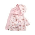 thumbnail image 1 of Favoffer Girls' Spring/Fall Loose Hooded Jacket - Heart Print, Casual Outdoor/Travel/Home, Toddler 3-6Y, Kid Gift 7-12Y, Big Kid 13-15Y, 1 of 9