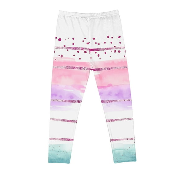 Favoffer Girls Stretchy Footless Leggings, Infant Soft Basic Athletic Pants, Toddlers' Activewear for Dance, Casul, Yoga, Running, Multipack, 2-13Y