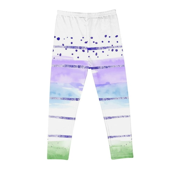 Favoffer Girls Stretchy Footless Leggings, Infant Soft Basic Athletic Pants, Toddlers' Activewear for Dance, Casul, Yoga, Running, Multipack, 2-13Y