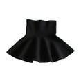 thumbnail image 1 of Favoffer Girls' Winter Fleece Pleated Skirt Ruffled Hem, Toddler Solid Color Casual Dressy Daily Wear Parties 3-13Y, 1 of 4