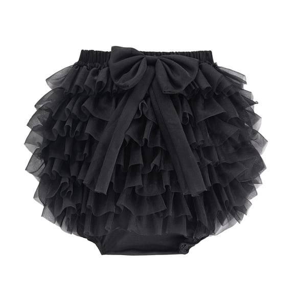 Favoffer Infant Baby Girl Tutu Skirt Elastic Waist Mesh Layered Skort, Newborn Cute Soft Birthday Versatile for Crawling/Photoshoot/Outdoor/Home 0-4Y