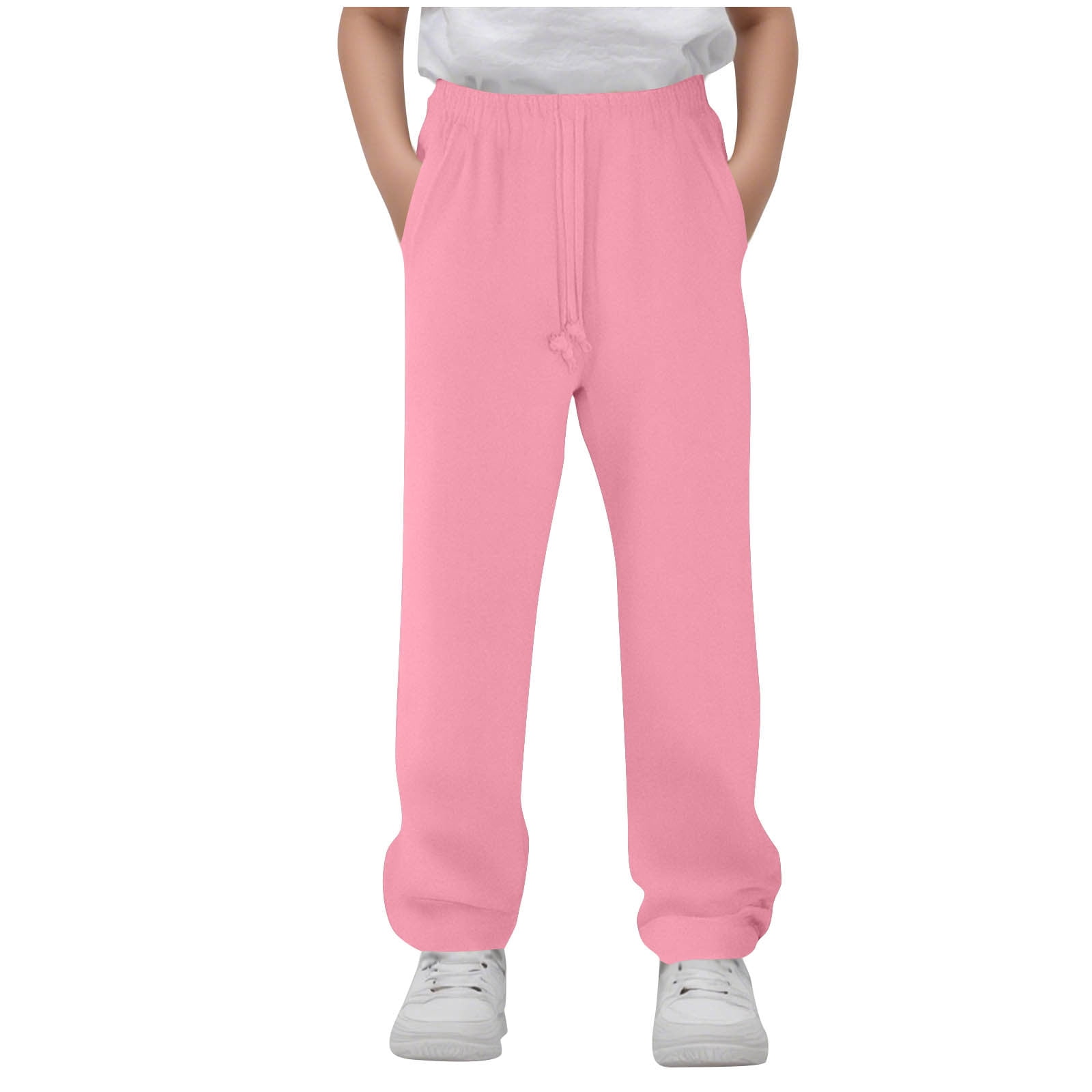 Kids Boys Sweatpants Trousers Pocket Quick Dry Stripe Breathable Soft