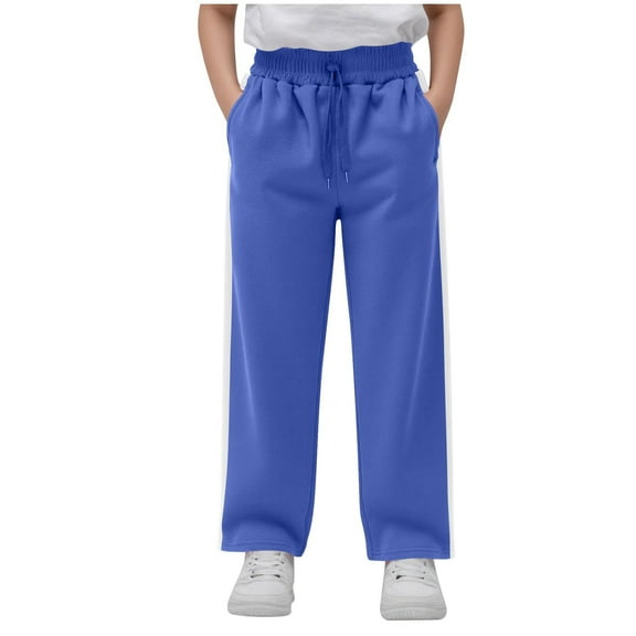 Favoffer Kids Fleece Lined Cargo Pants, Sweatpants Tear Away Basketball Boys Girls Athletic Full Length 5 - 16Y