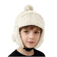 thumbnail image 1 of Favoffer Kids Fleece Warm Hat Cap Fall Winter Leather-Trimmed Ear-Protection Hat Boys Girls Large-Brim Hat for Daily Wearing, Outdoor Play, School Runs, Holiday Outings 2-8Y, 1 of 6