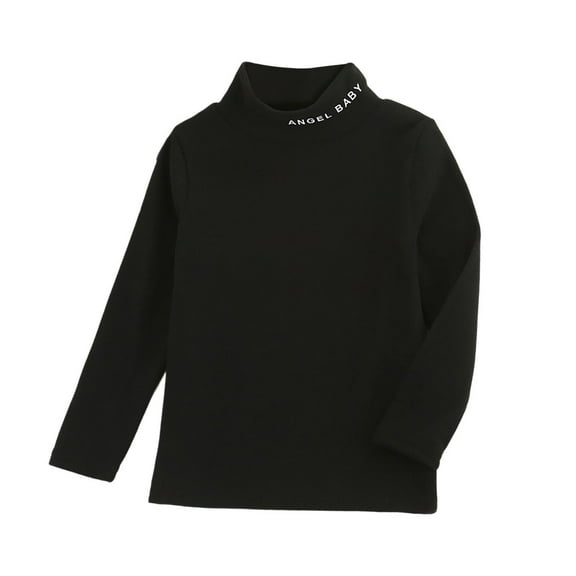 Favoffer Kids' Winter Brushed Fleece Mid-Neck Base Top, Cozy Layer for Lounging & Homework, 2-14Y