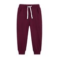 thumbnail image 1 of Favoffer Kids' Winter Fleece-Lined Sweatpants Cuffed Hem Elastic Waist Outdoor Casual, 5-14Y, 1 of 3