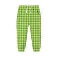 thumbnail image 1 of Favoffer Kids' Winter Plaid Fleece Sweatpants Elastic Waist with Drawstring Pockets Casual Sports Pants for Boys Girls Christmas Outdoor Lounging Play Toddler 2-13Y, 1 of 3