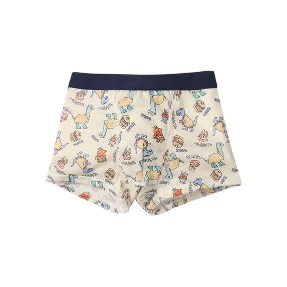 Favoffer Little Kid Boys Underwear Summer Turtle Dinosaur Print Comfortable Breathable Boxer Briefs Soft Skin-friendly Daily Home Casual Wear Sizes 6M-6Y
